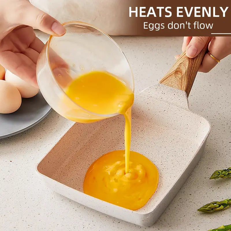 Square Ceramic Frying Pan, Durable Stone Frying Pan, Wooden Handle Square Frying Pan, Omelette Non Stick Fry Egg Kitchen Breakfast Maker, Square Thick Frying Tool, Anti Slip Tamagoyaki Pan, Square Egg Pan, Daily Cookware Gadget, Home Kitchen Items Square Ceramic Frying Pan, Durable Stone Frying Pan, Wooden Handle Square Frying Pan, Omelette Non Stick Fry Egg Kitchen Breakfast Maker, Square Thick Frying Tool, Anti Slip Tamagoyaki Pan, Square Egg Pan, Daily Cookware Gadget, Home Kitchen Items